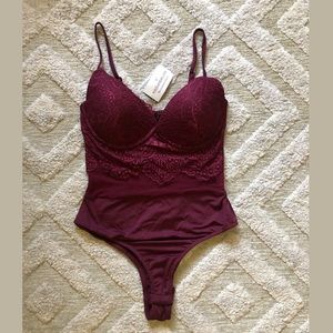 Maroon bodysuit